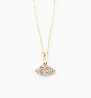 Lip Diamond Necklace