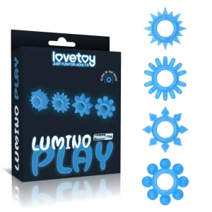 Lumino Play Penis Rings 4 Pack-(lv343011)