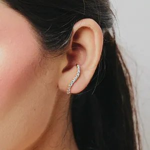 Luxe Sparkling Cuff Earrings