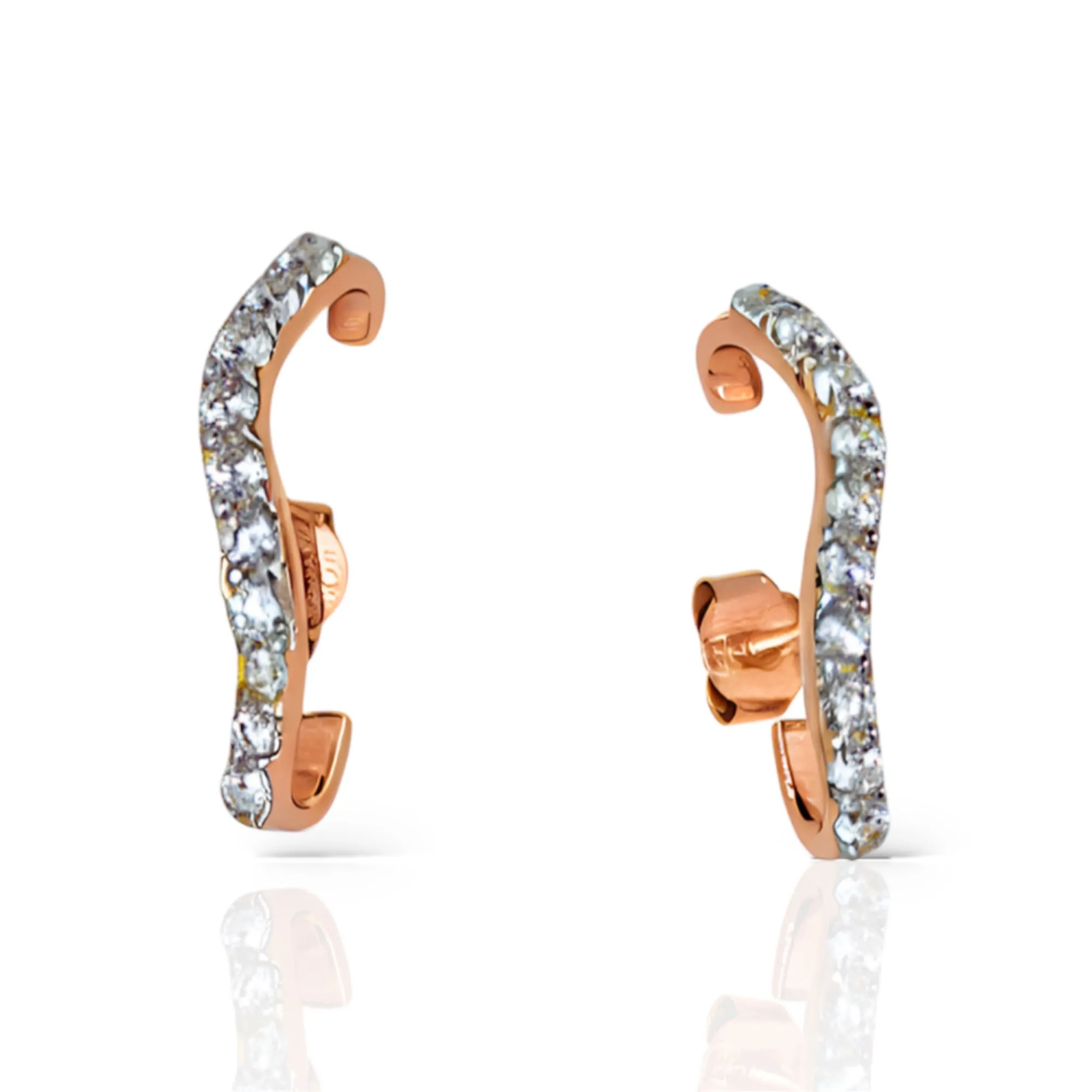 Luxe Sparkling Cuff Earrings