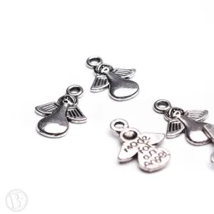 'made for an angel' Charm Antique Silver 17x13mm - Pack of 20