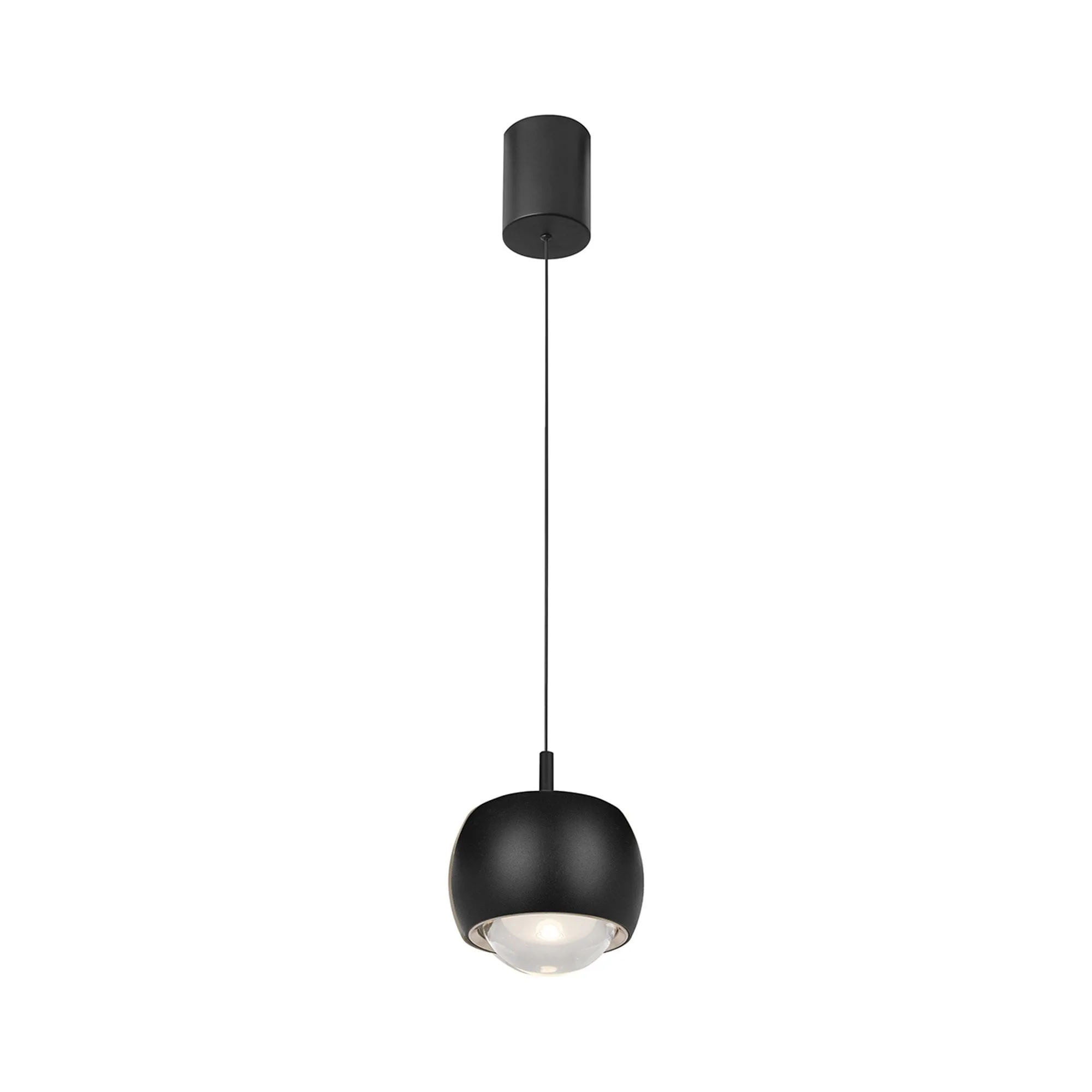 Mantra M8406 Roller Rise And Fall LED Pendant Black