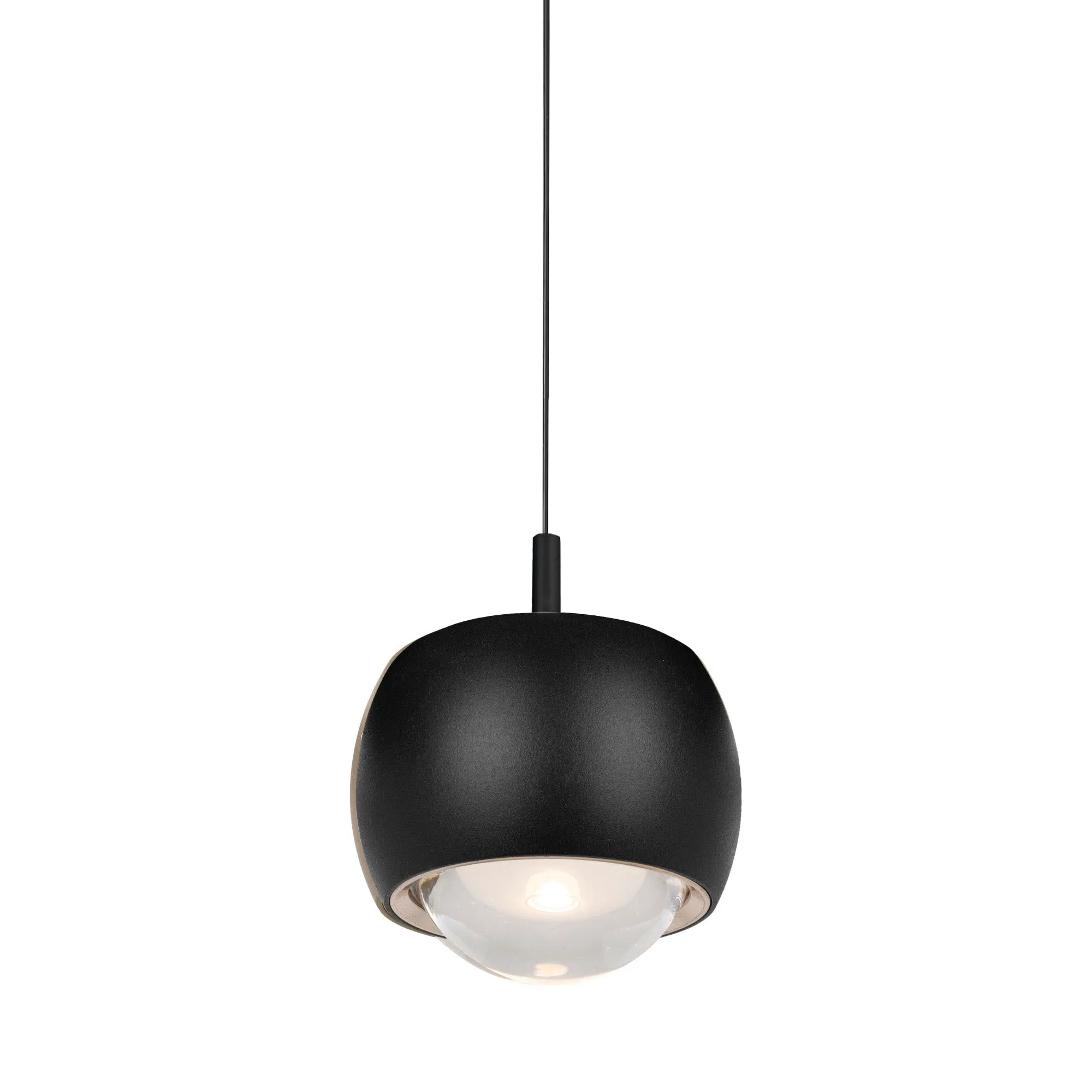 Mantra M8406 Roller Rise And Fall LED Pendant Black