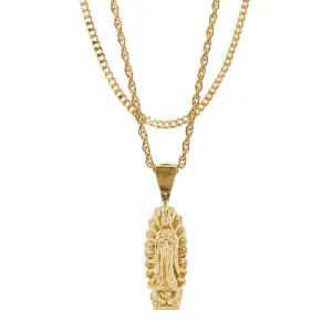 Mister Guadalupe Gold Necklace