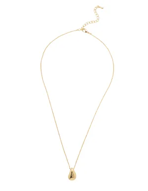 Mocha Mini Luna Necklace- Gold