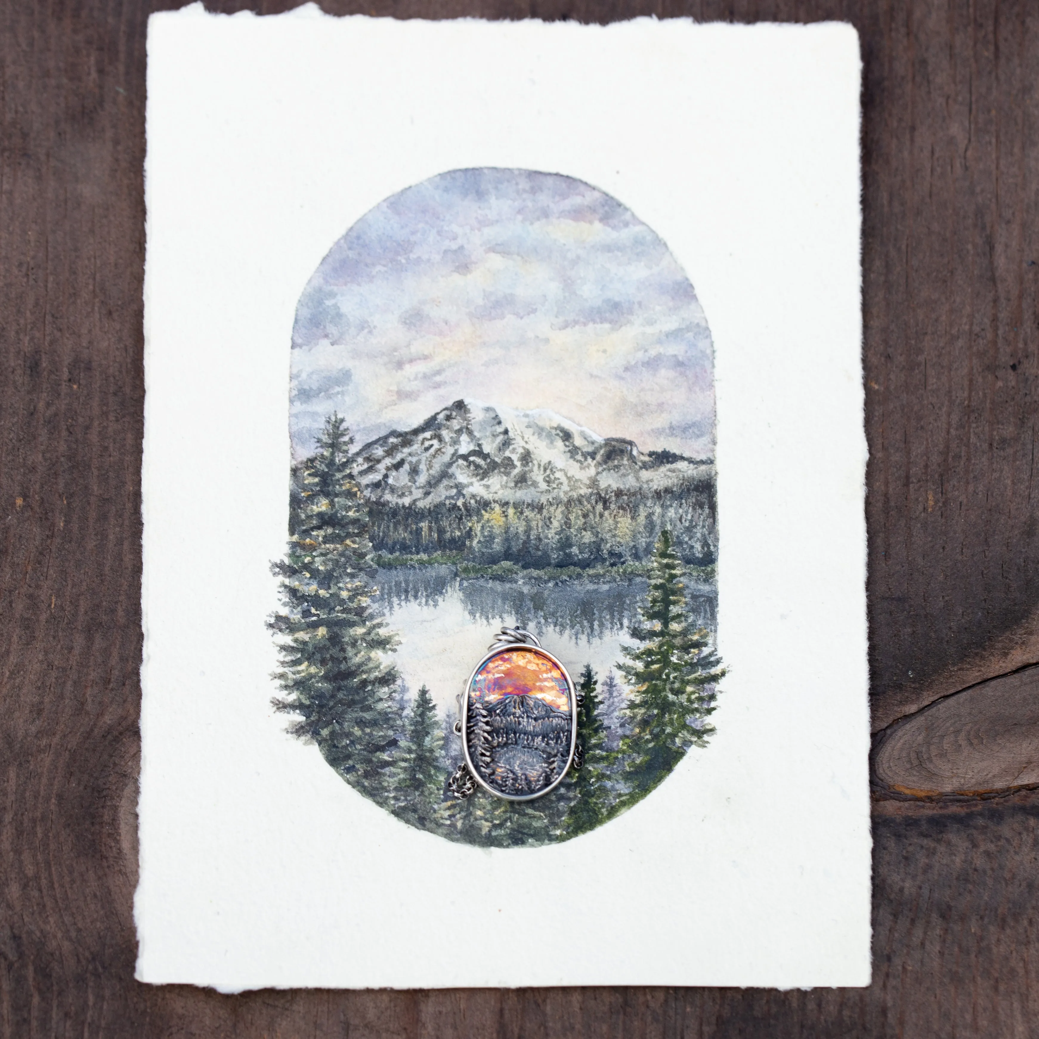 Mt. Rainer Original Watercolor