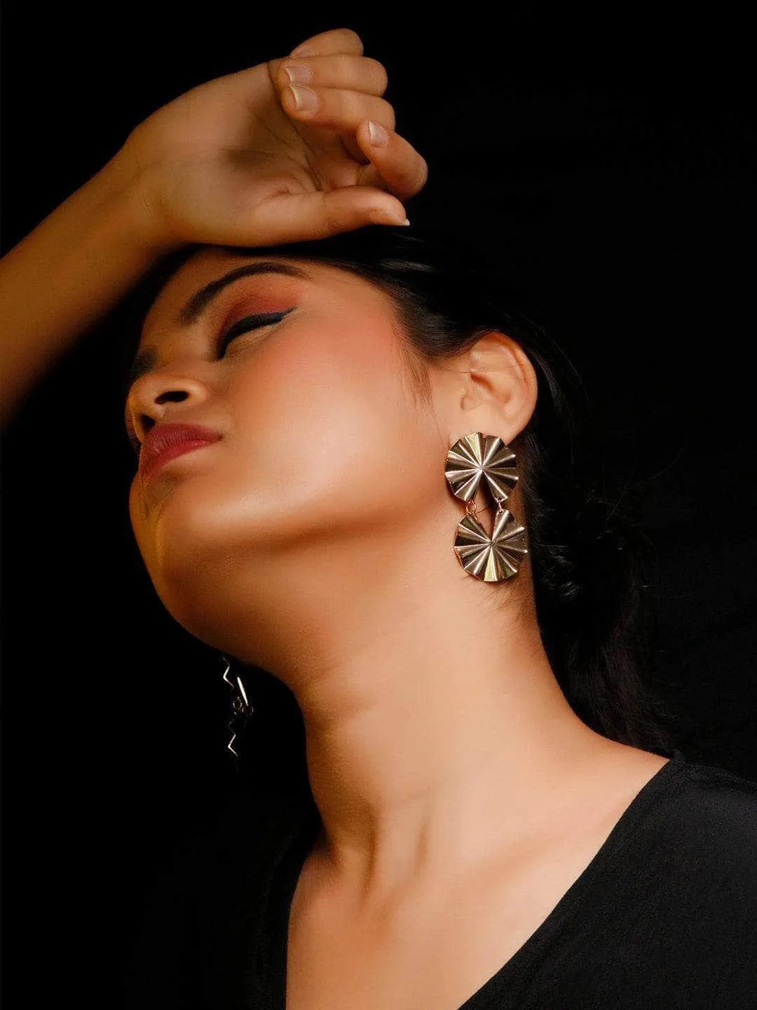 Namratha Sheth Bisected Sun Ray Earrings