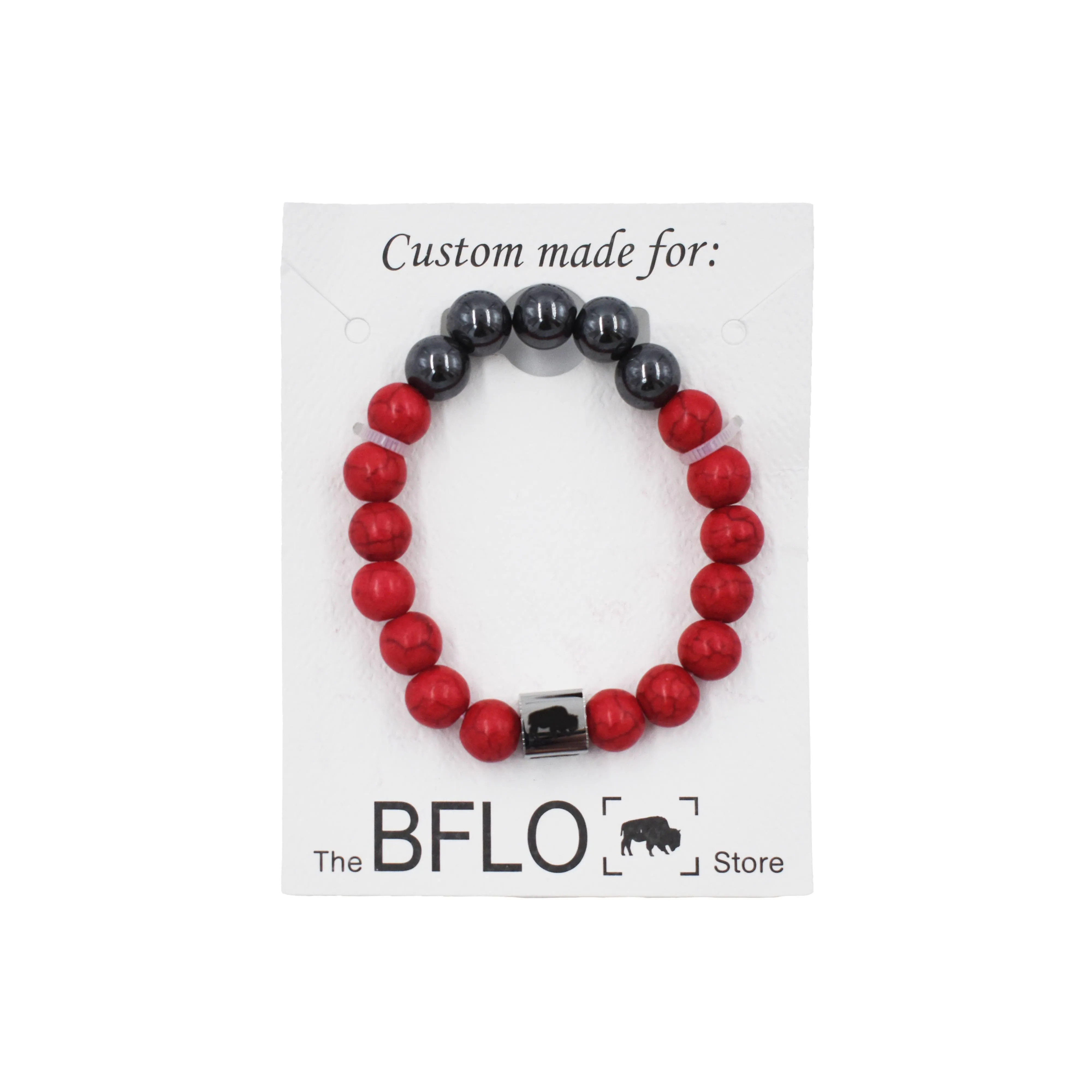 Natural Stone Bead BFLO Bracelet