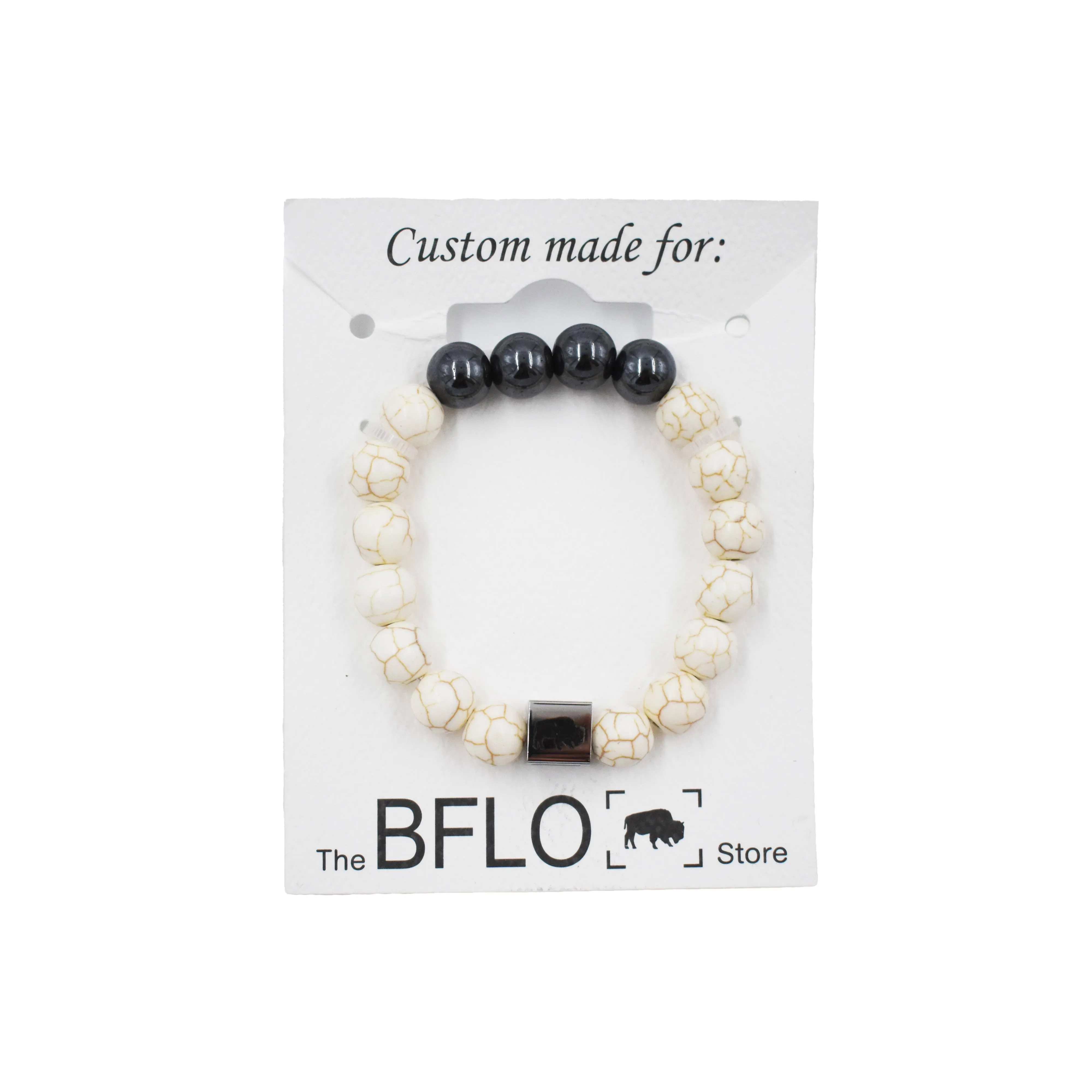 Natural Stone Bead BFLO Bracelet