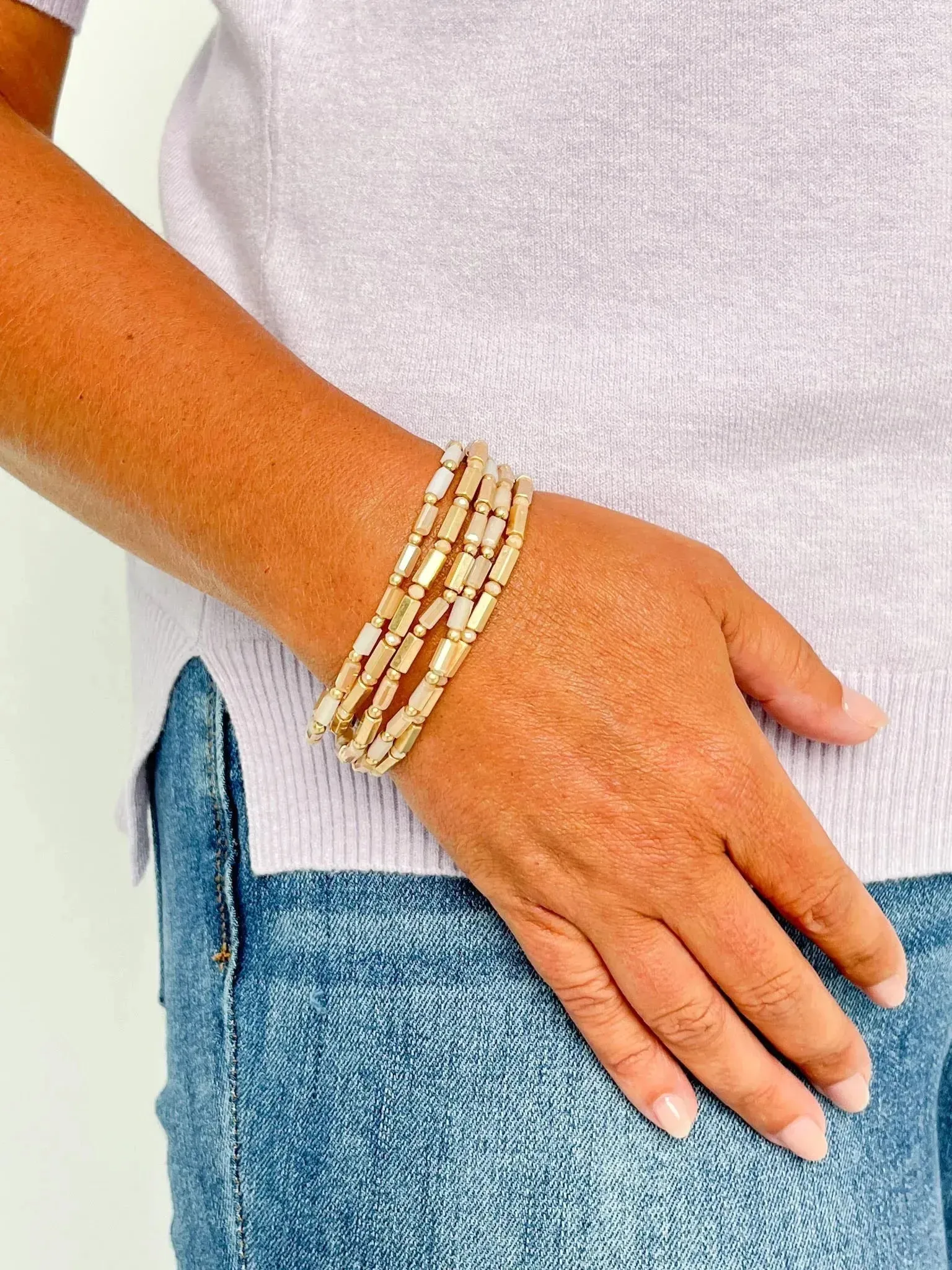 Natural Stretch Bracelet Set