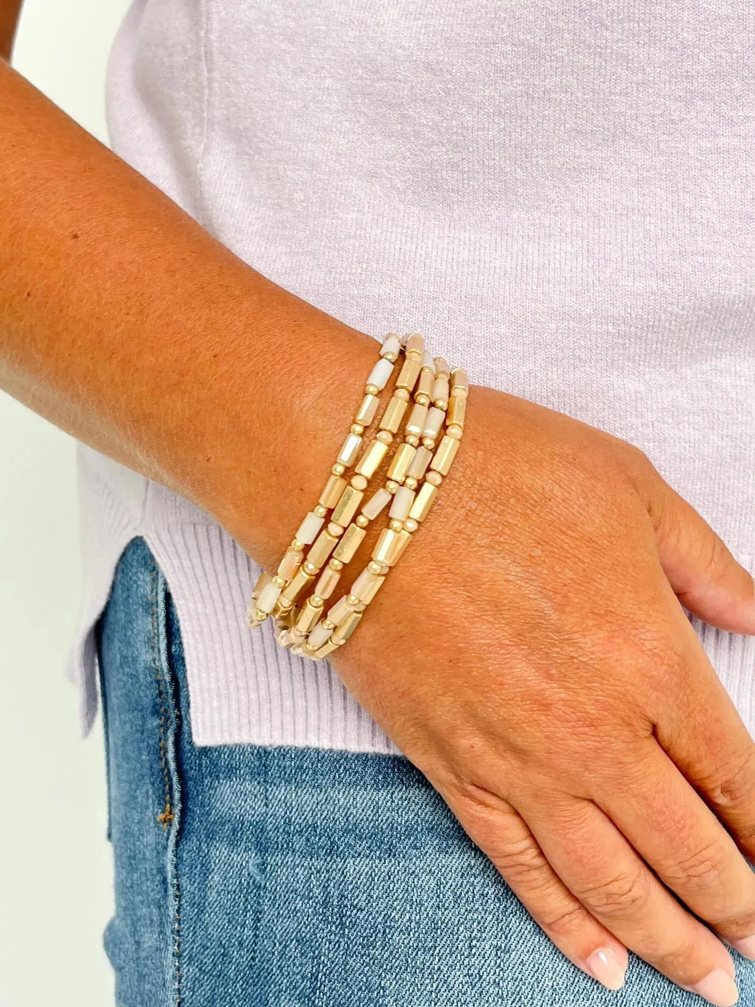 Natural Stretch Bracelet Set