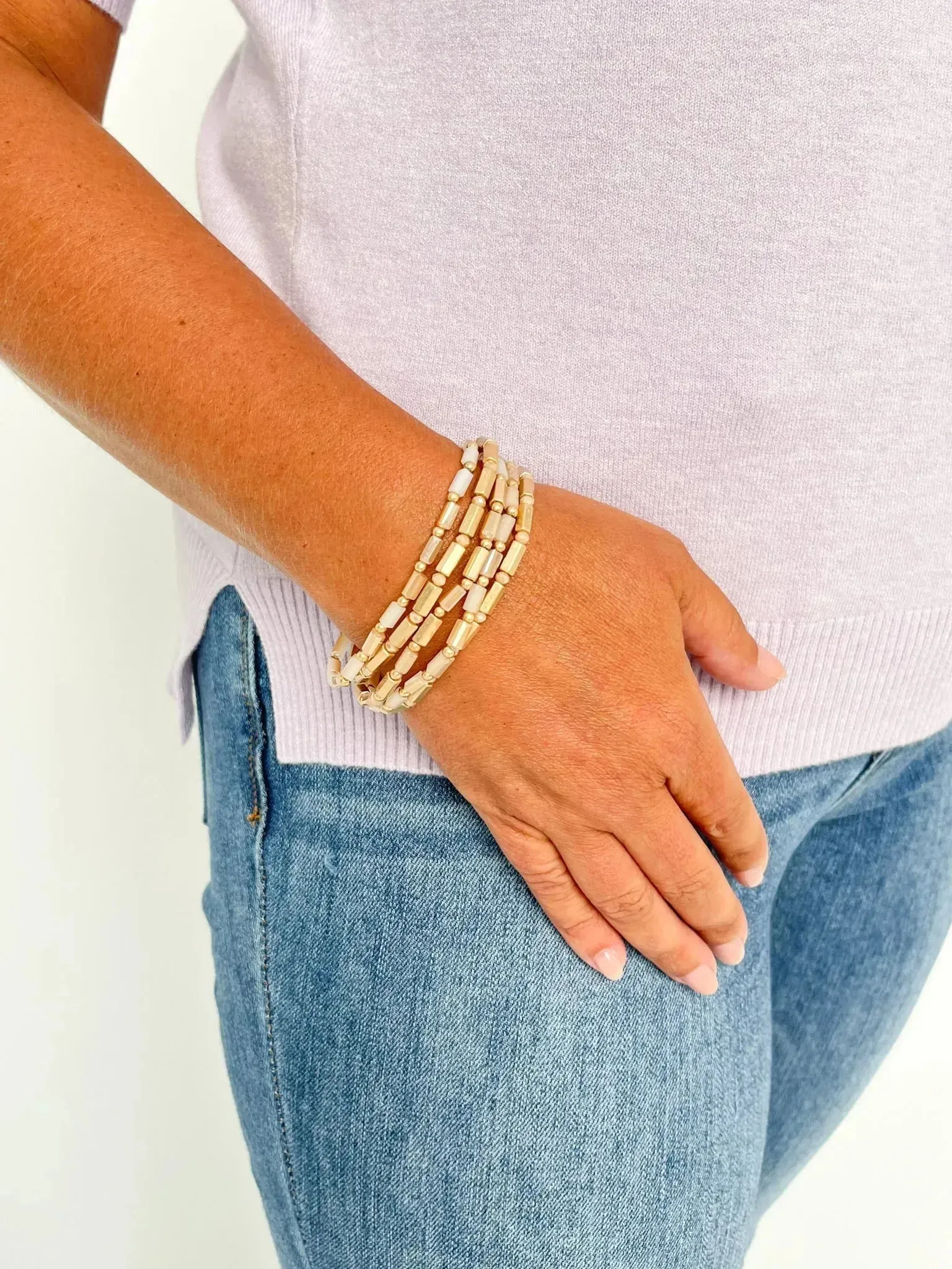 Natural Stretch Bracelet Set