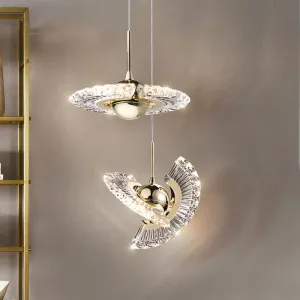 Nordic Small LED Chandelier Creative Rotating Single Head - Bedroom - Bar Counter - Restaurant