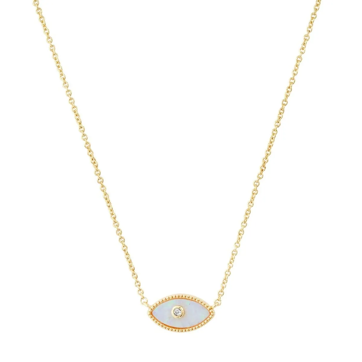 Opal Evil Eye Necklace