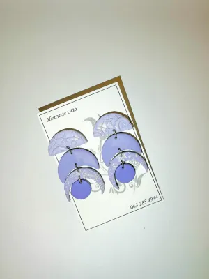 Otto Jewellery Purple Moon Earrings