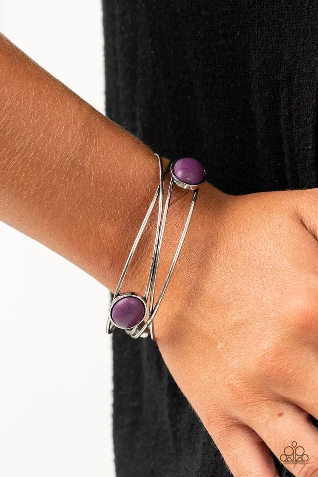 Paparazzi Bracelet ~ Desert Lagoon - Purple