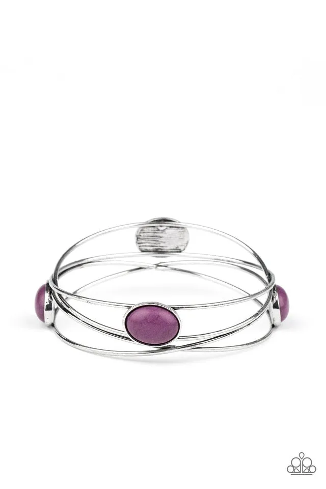 Paparazzi Bracelet ~ Desert Lagoon - Purple