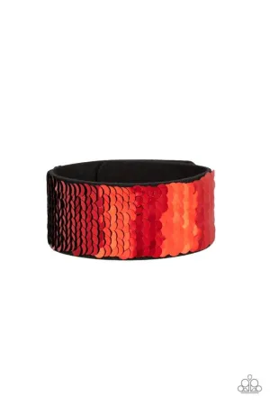 Paparazzi Bracelet ~ Mer-mazingly Mermaid - Red