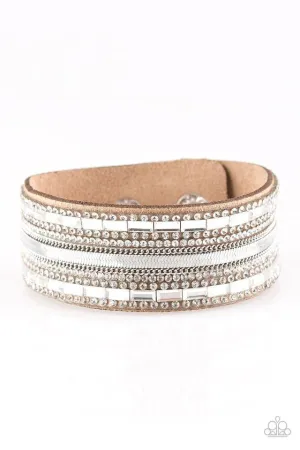 Paparazzi Bracelet ~ Teasingly Tomboy - Brown