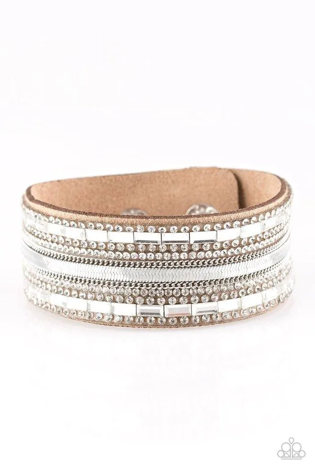 Paparazzi Bracelet ~ Teasingly Tomboy - Brown