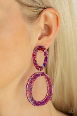 Paparazzi Earring ~ Hey, HAUTE Rod - Multi