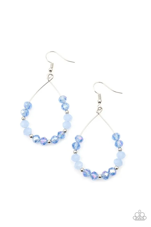 Paparazzi Earring ~ Wink Wink - Blue