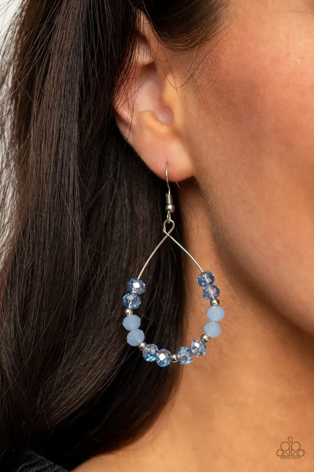 Paparazzi Earring ~ Wink Wink - Blue