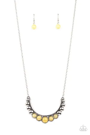 Paparazzi Necklace ~ Horseshoe Bend - Yellow