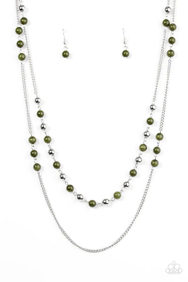 Paparazzi Necklace ~ Prismatic Sunsets - Green