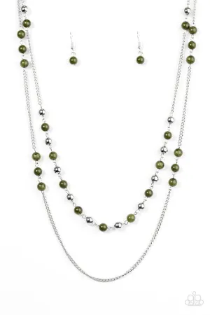 Paparazzi Necklace ~ Prismatic Sunsets - Green