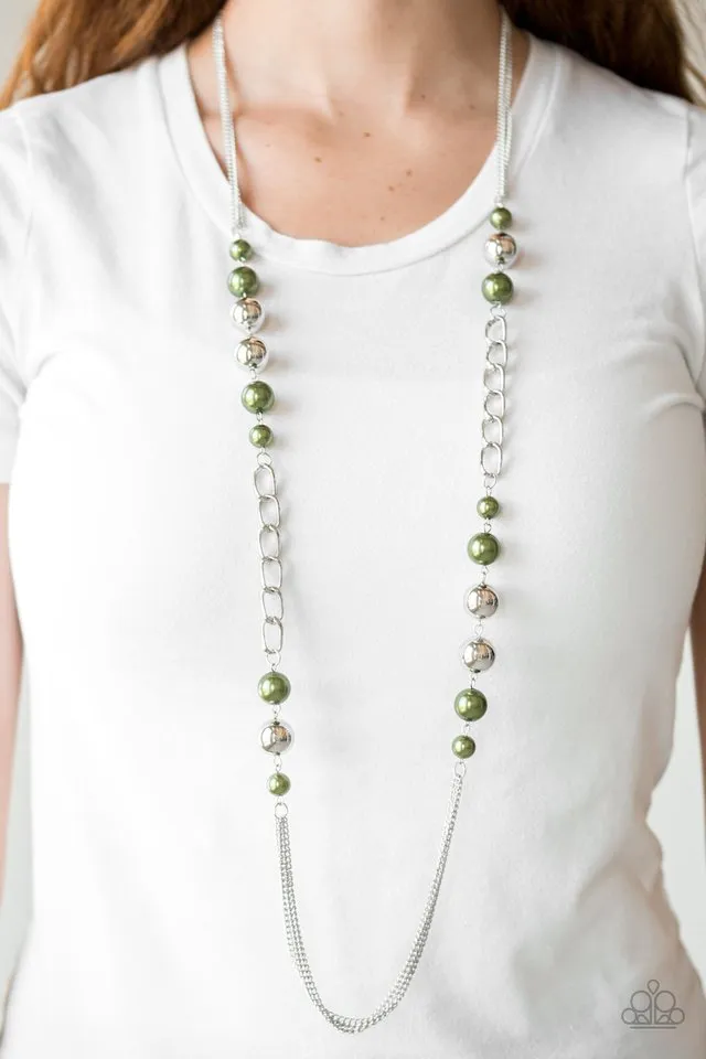 Paparazzi Necklace ~ Uptown Talker - Green