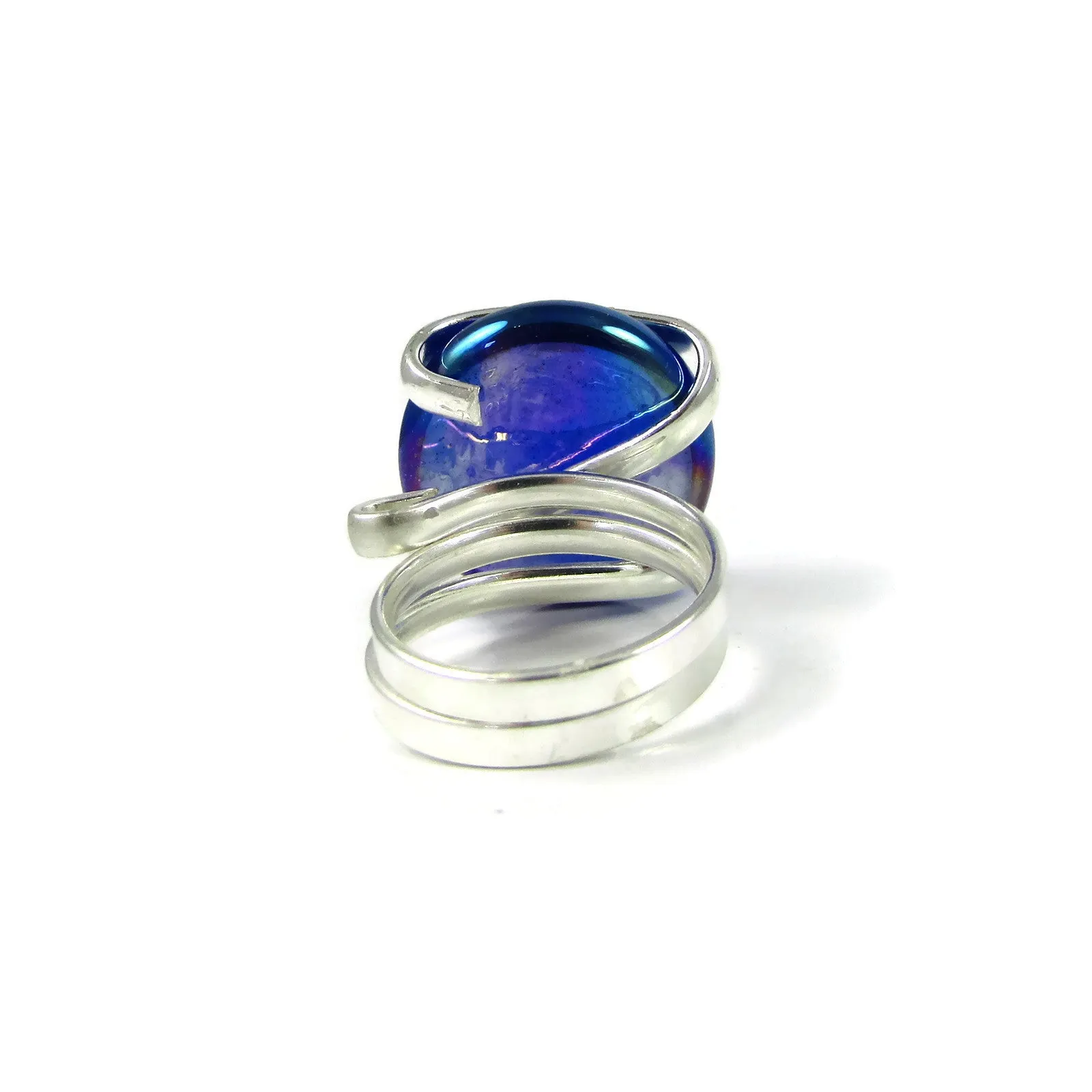 Parallel Ring - Navy Iridescent