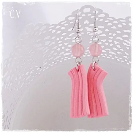 Pastel Coral Earrings