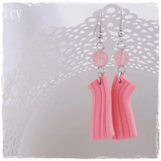 Pastel Coral Earrings