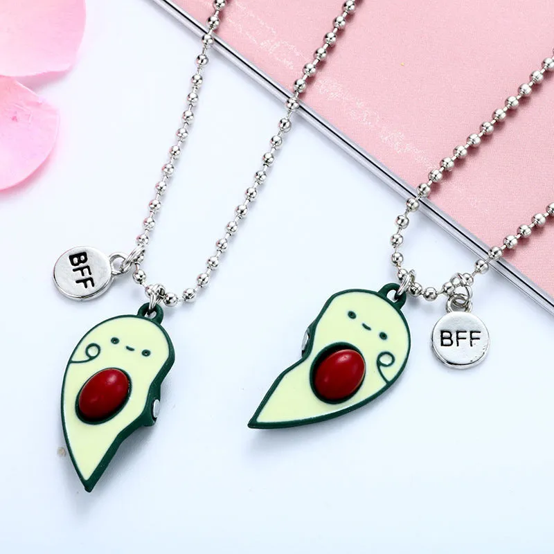 Personalized Magnetic Cute Bff Necklaces Set