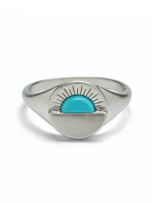 Pura Vida Gemstone Sunset Signet Ring