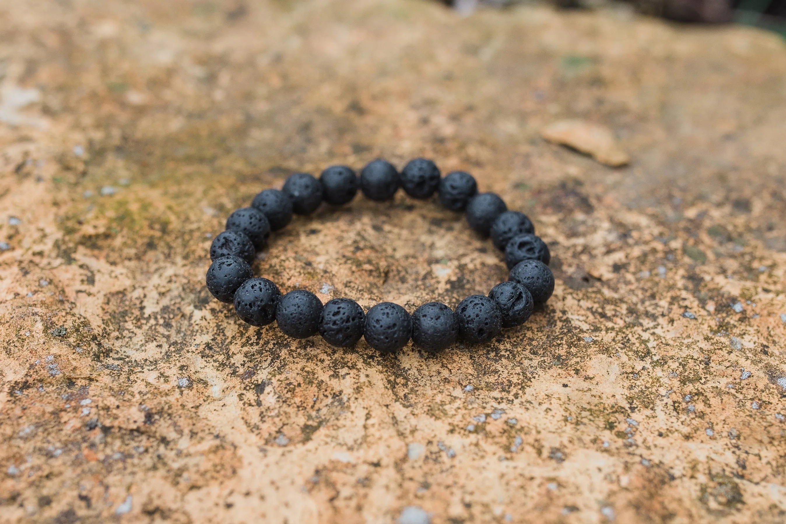 Raw Lava Stone Bracelet