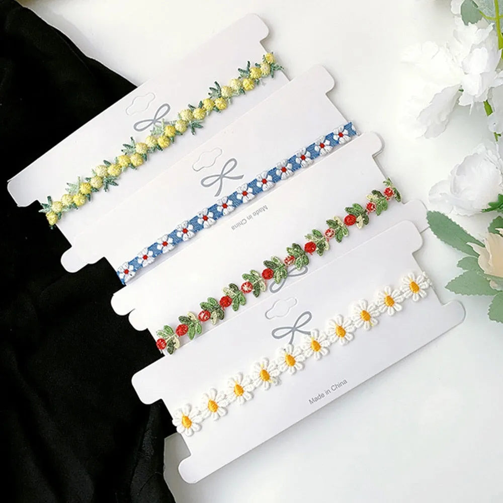 Romantic Flowers Necklace Choker For Women Girls High Quality