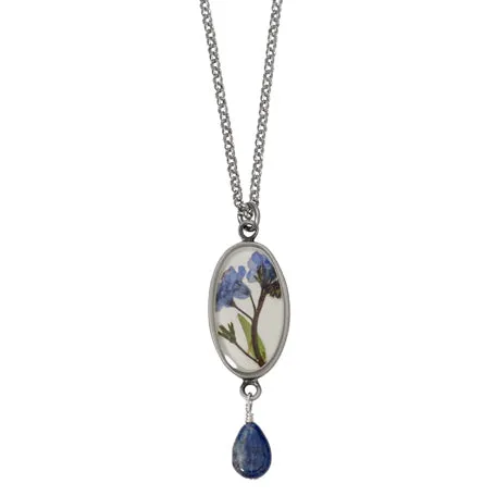 Shari Dixon Forget Me Not Drop Necklace