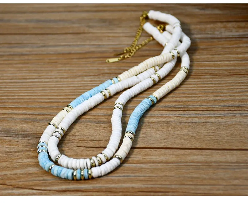 Shell Handmade Beaded Choker Surfer Necklaces