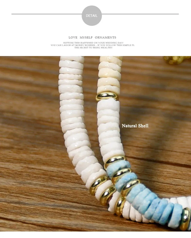 Shell Handmade Beaded Choker Surfer Necklaces