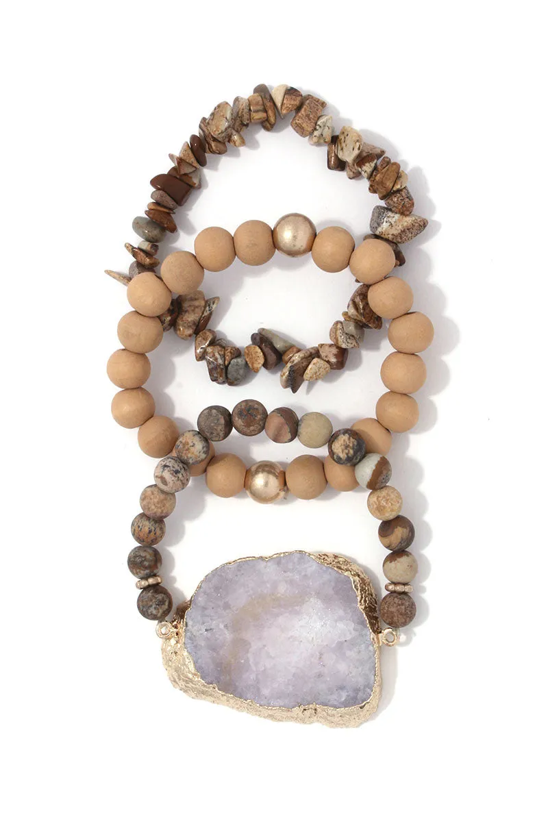 Siempre Druzy Bracelet Sets