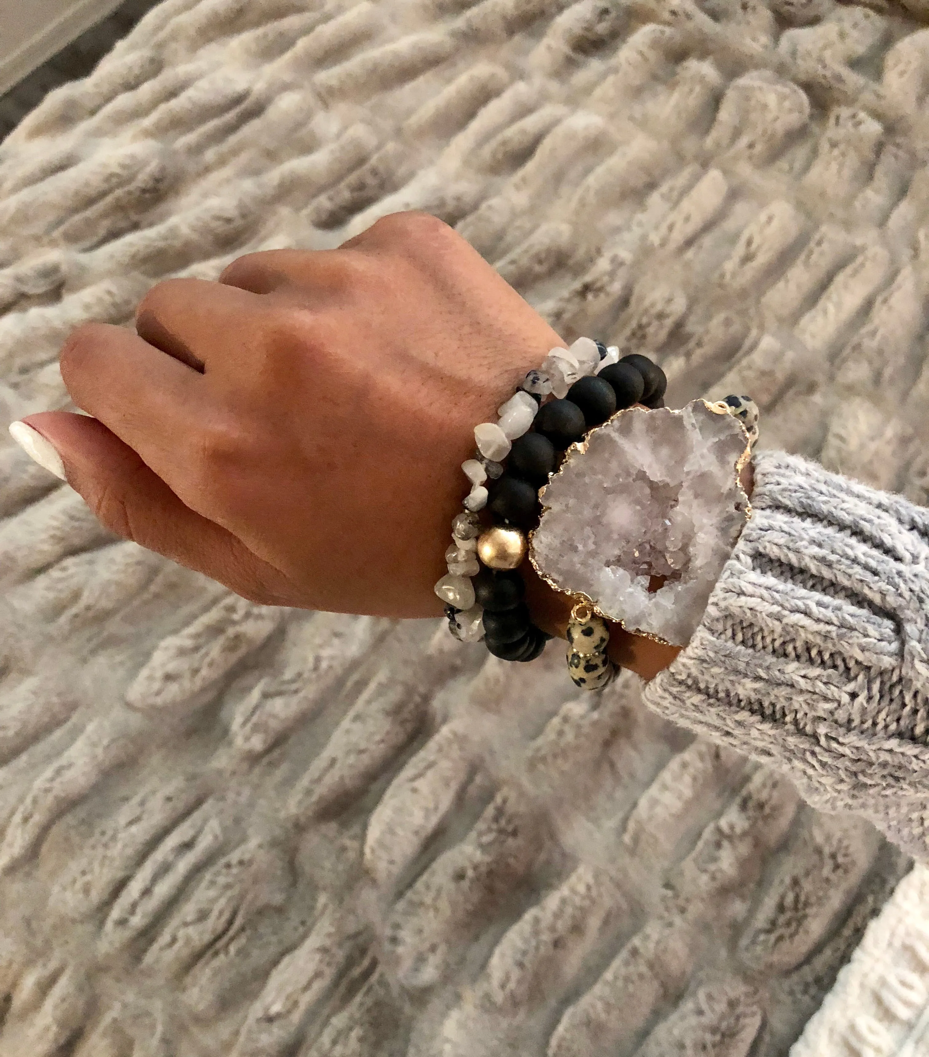 Siempre Druzy Bracelet Sets