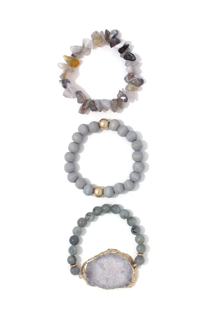 Siempre Druzy Bracelet Sets