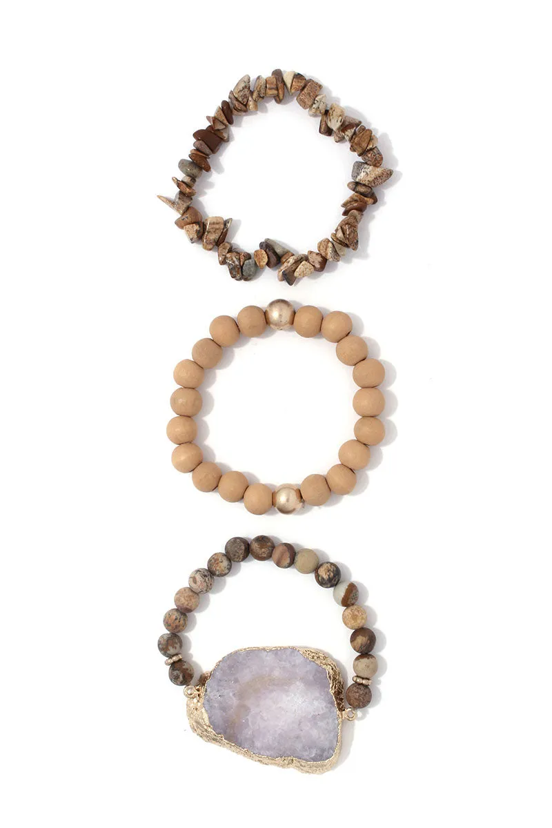 Siempre Druzy Bracelet Sets