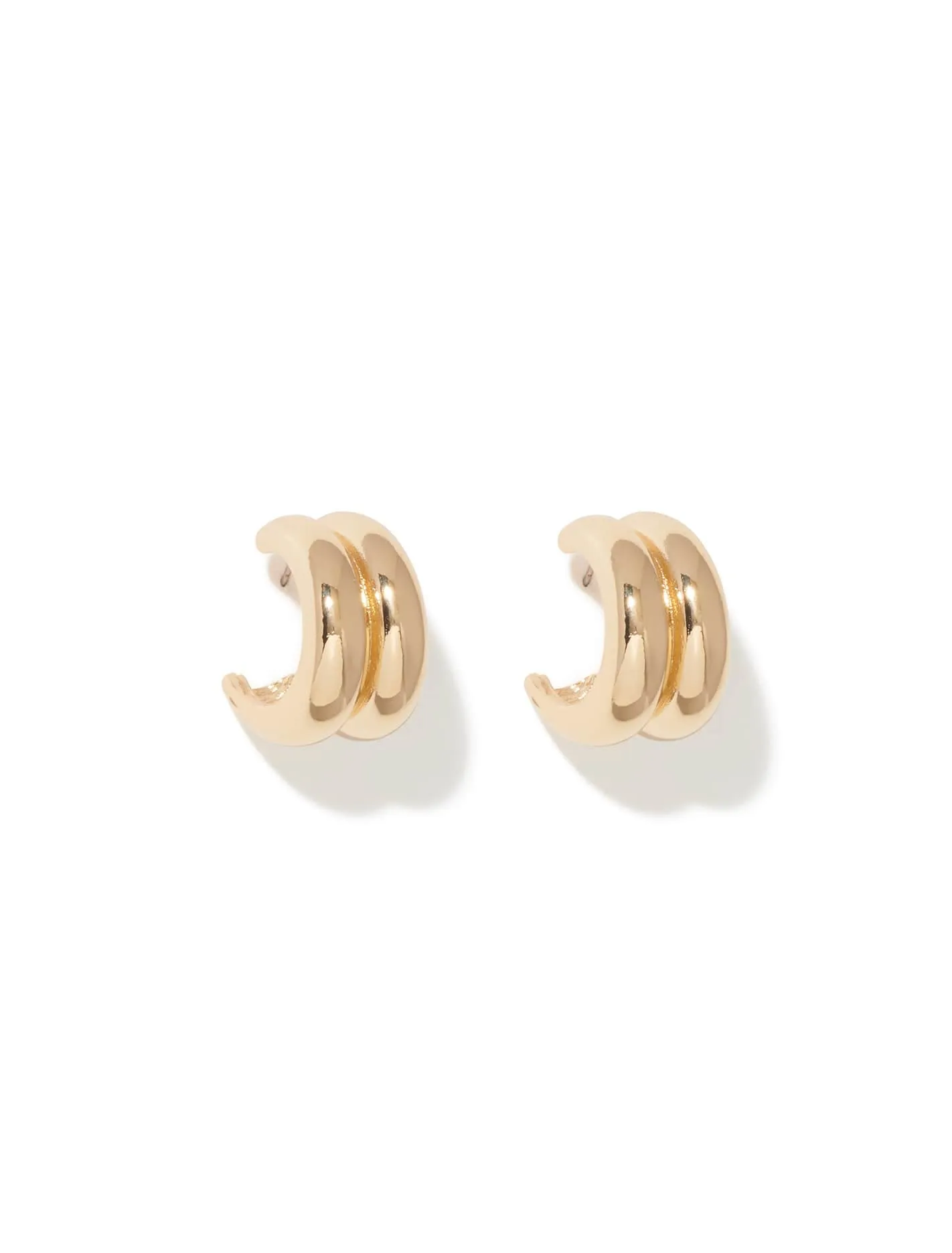 Signature Hallie Panel Hoop Earrings