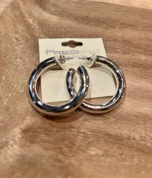 Silver Hoop Earrings