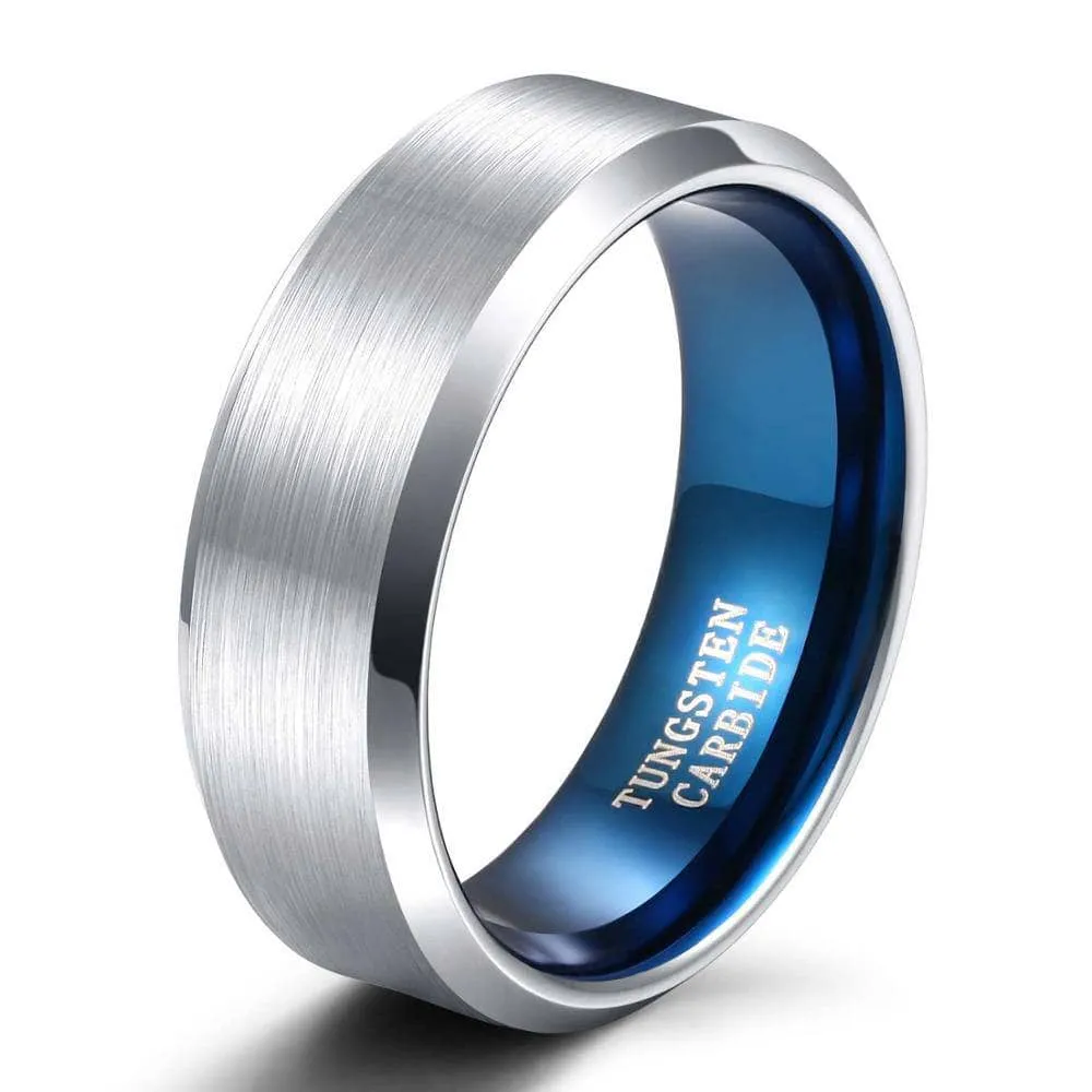 Simple Men's Tungsten Carbide Wedding Band