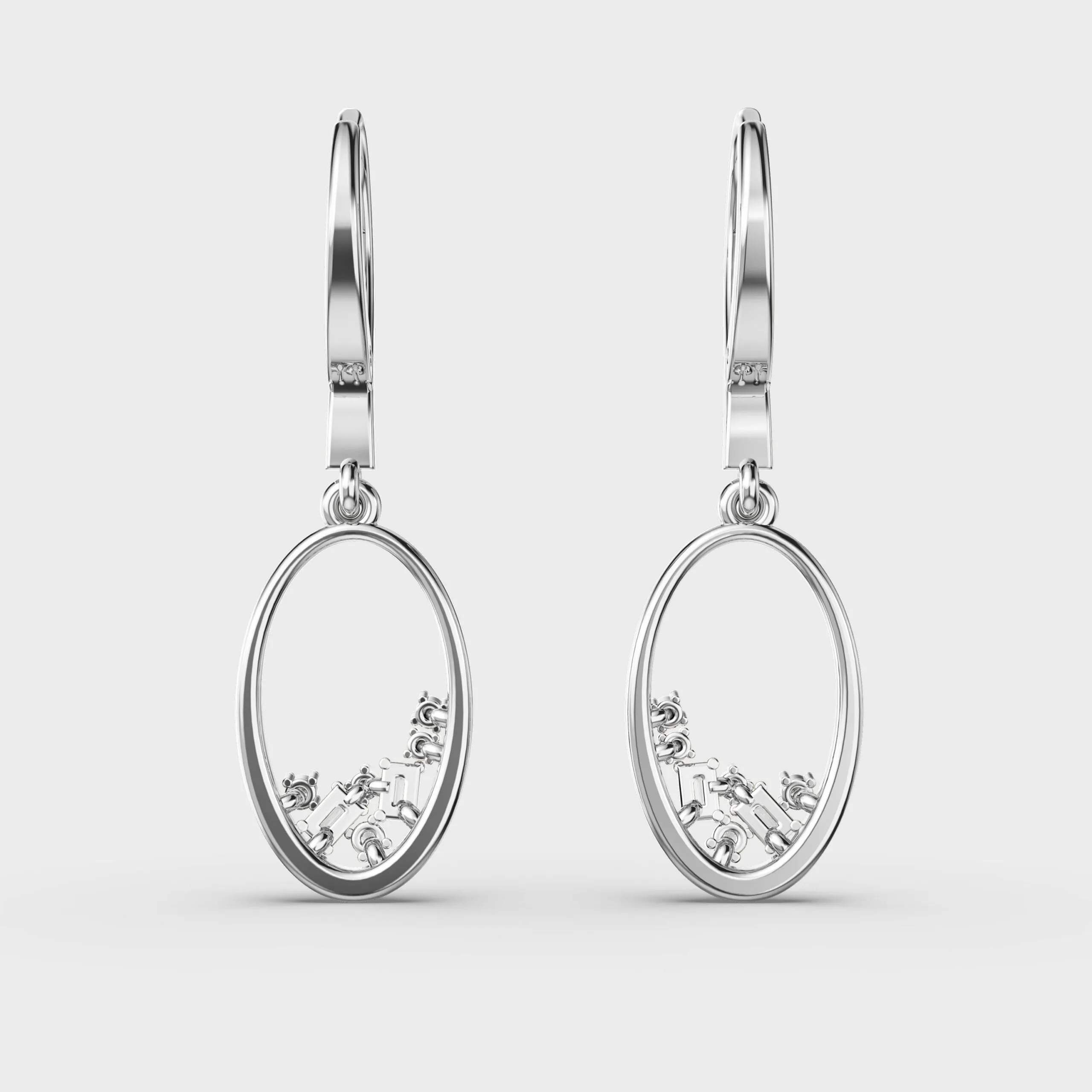 Sleek Trendsetter Diamond Earrings