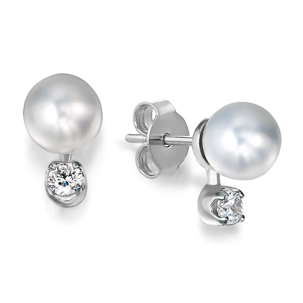 Sparkling Pearl Earrings